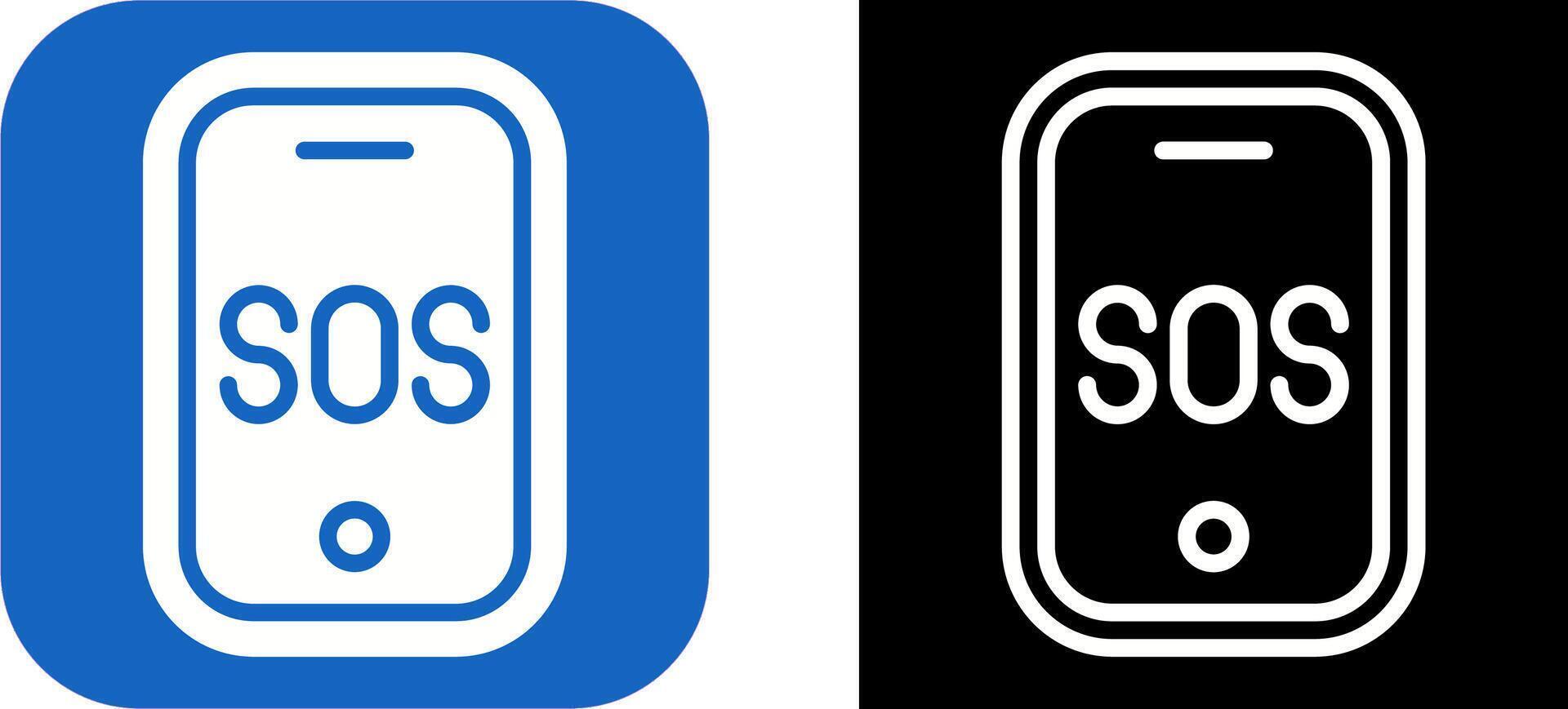 Emergency phone Vector Icon