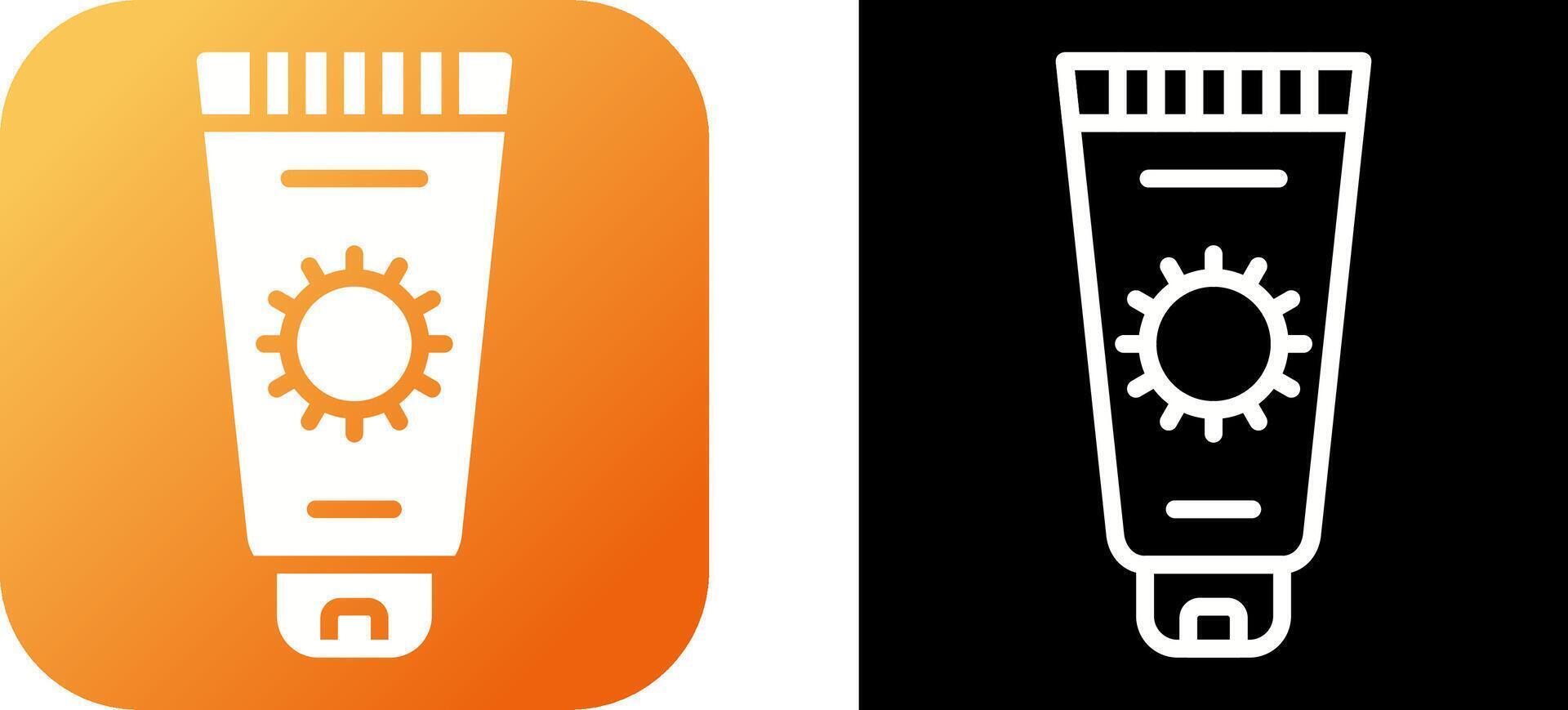 Sunscreen Vector Icon
