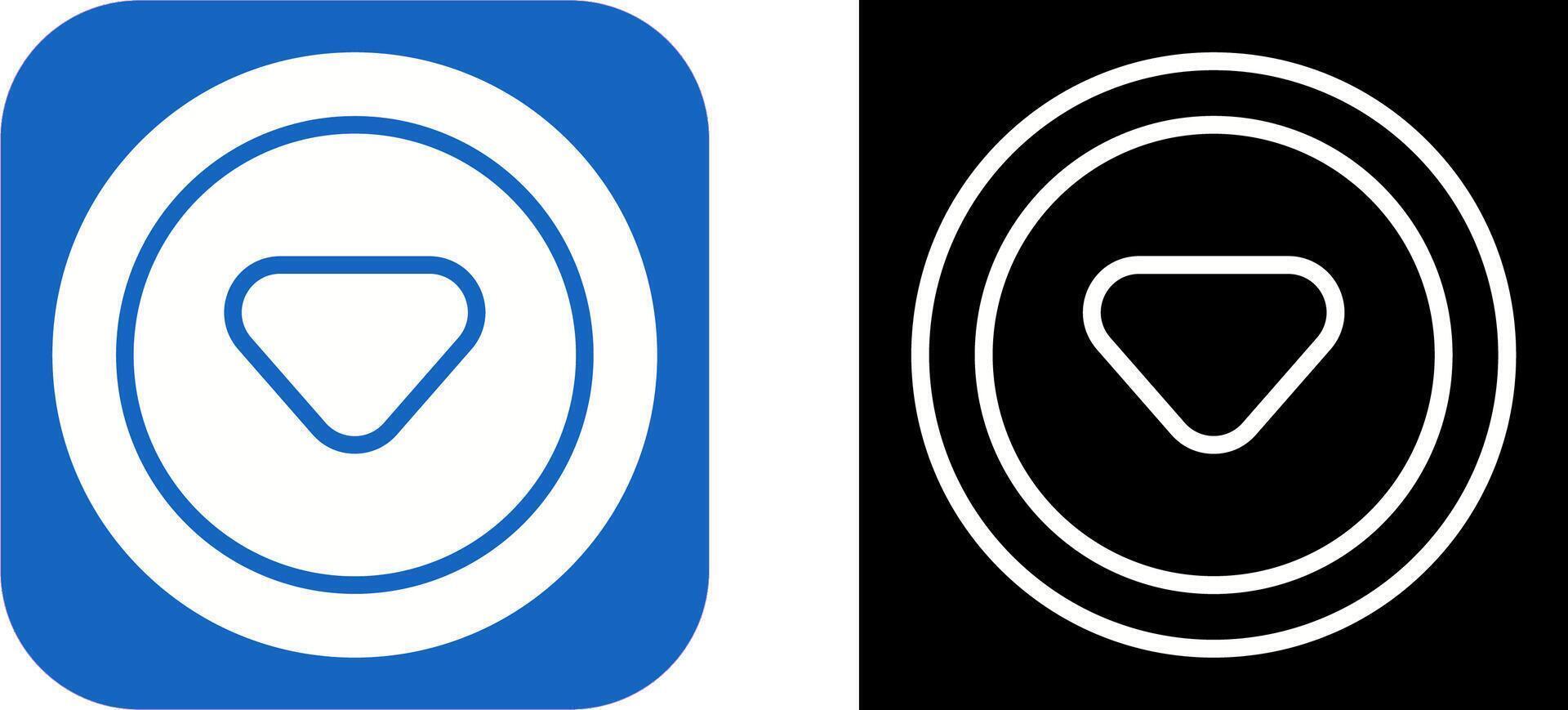 Caret Down Vector Icon
