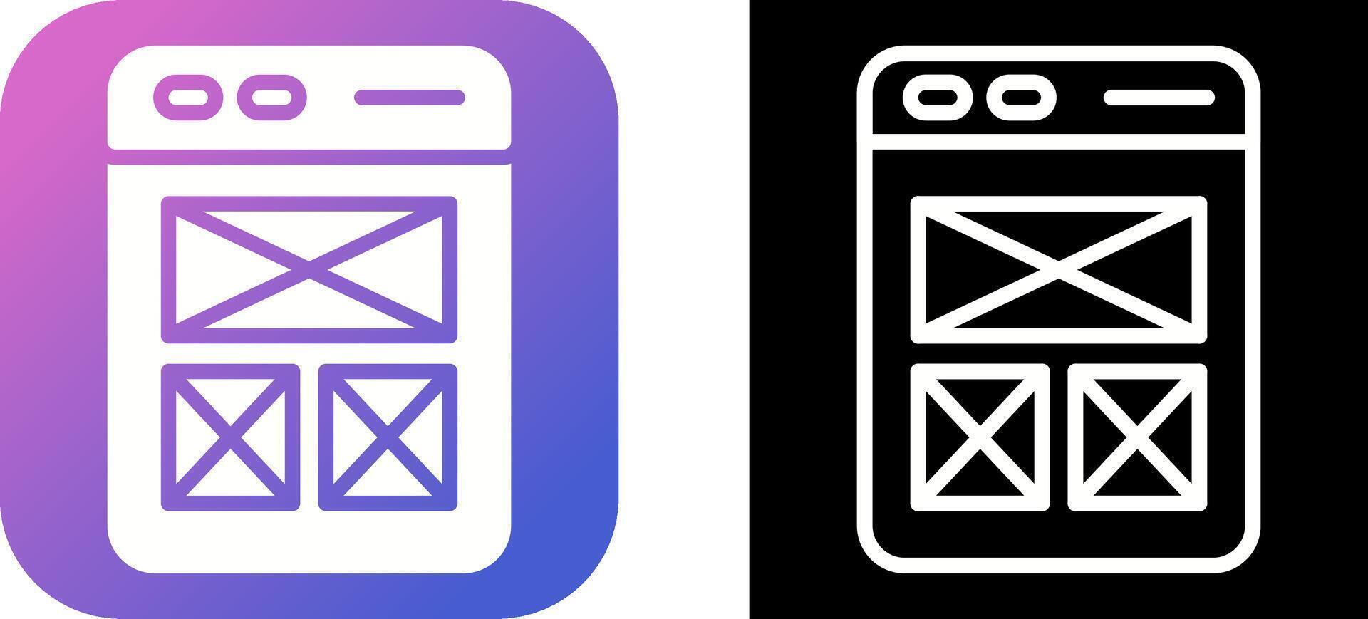Wireframing Vector Icon