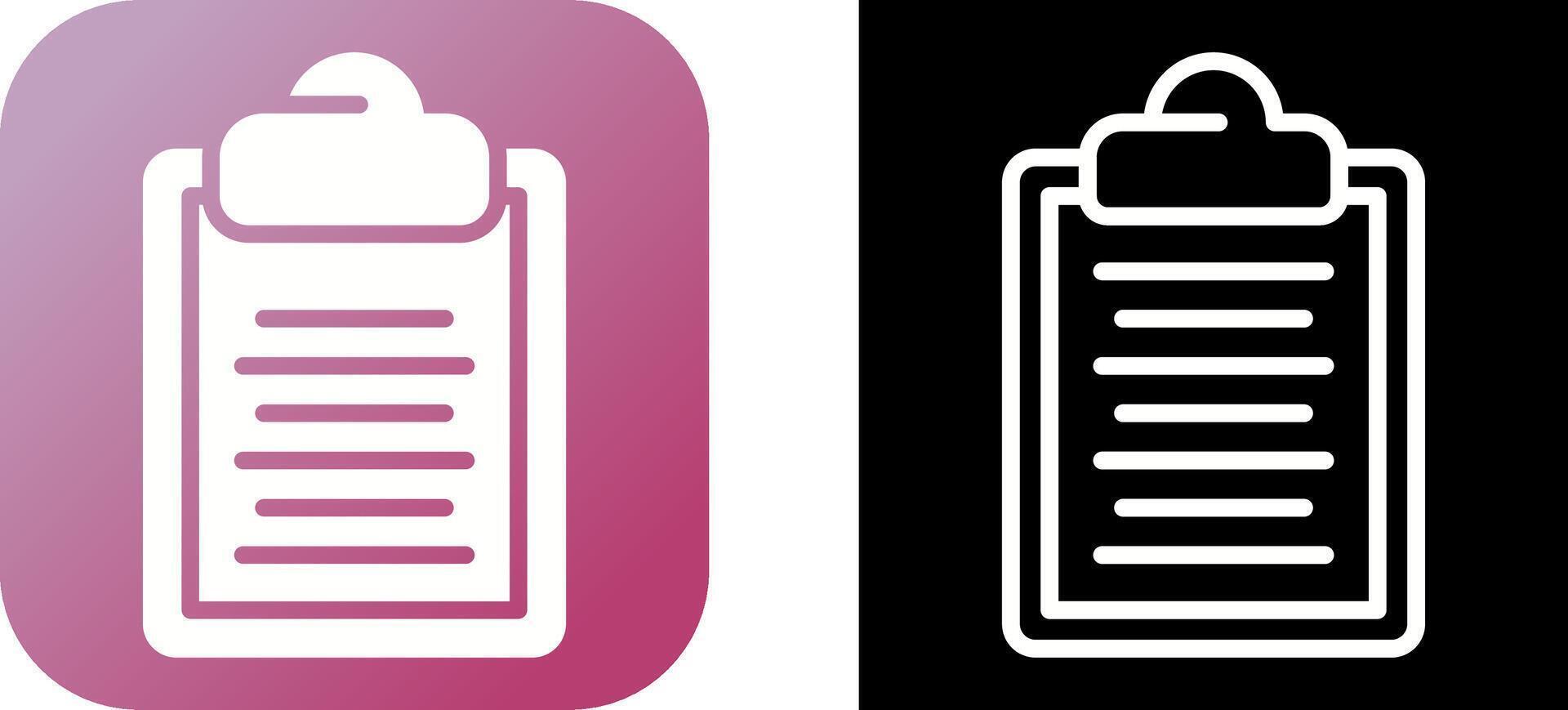 Clipboard Vector Icon