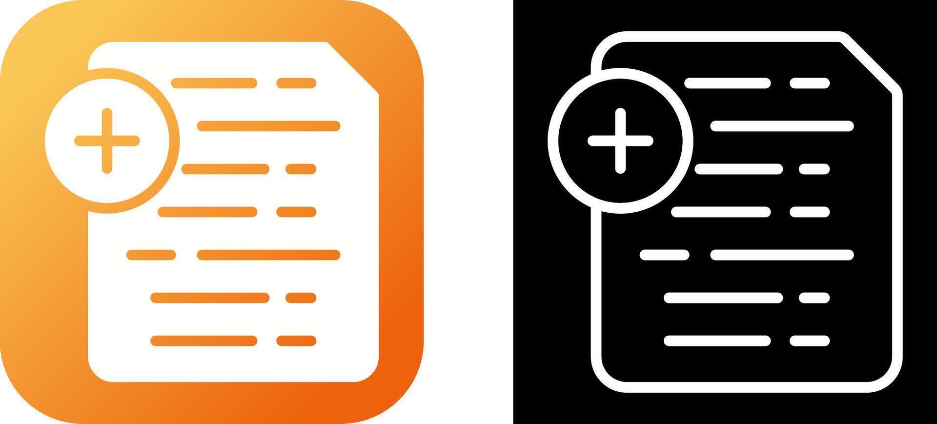 Document Insert Icon Vector Icon
