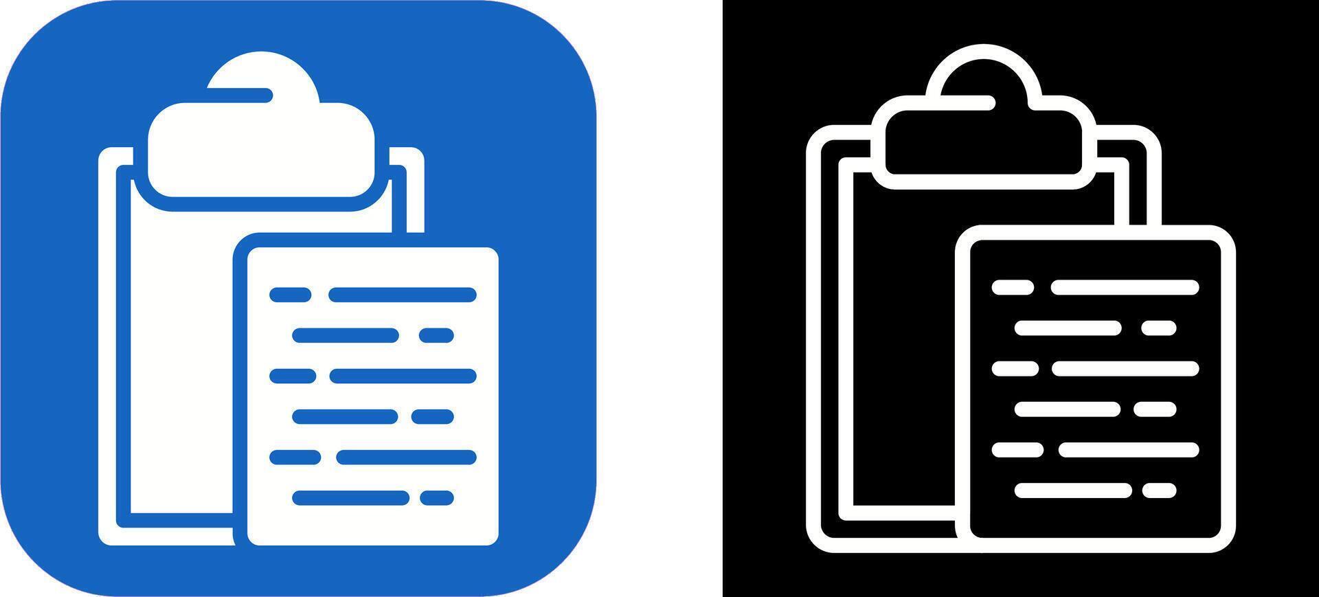 Document Paste Vector Icon