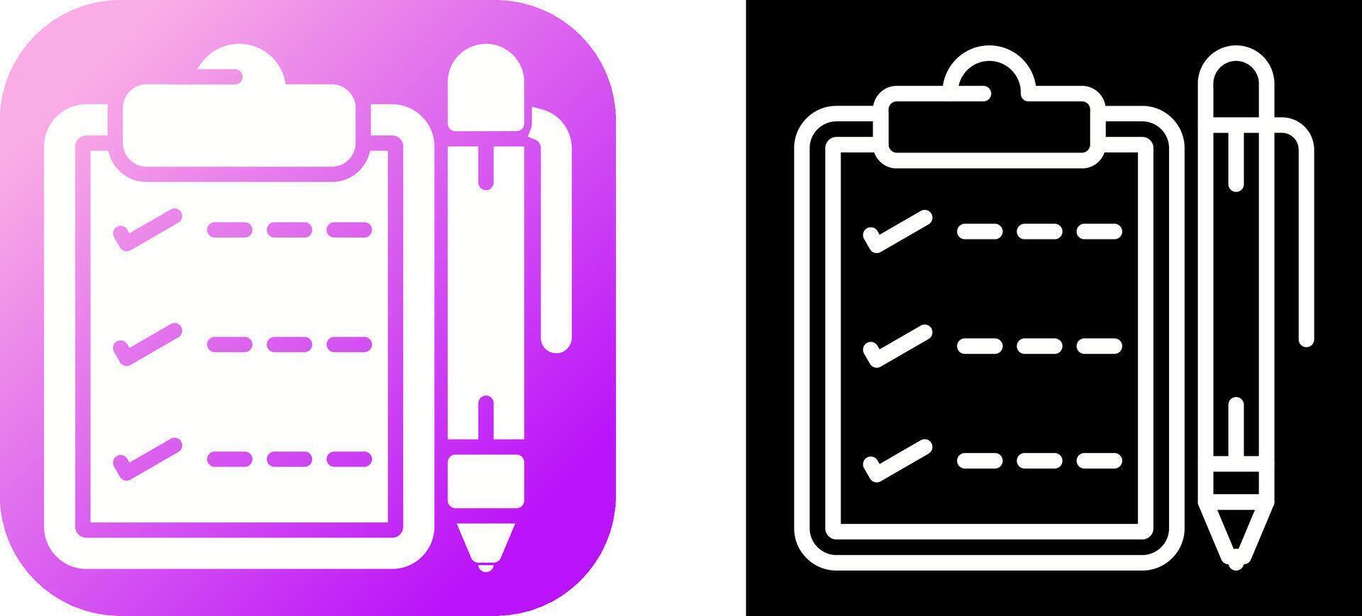 Notepad with pen Vector Icon