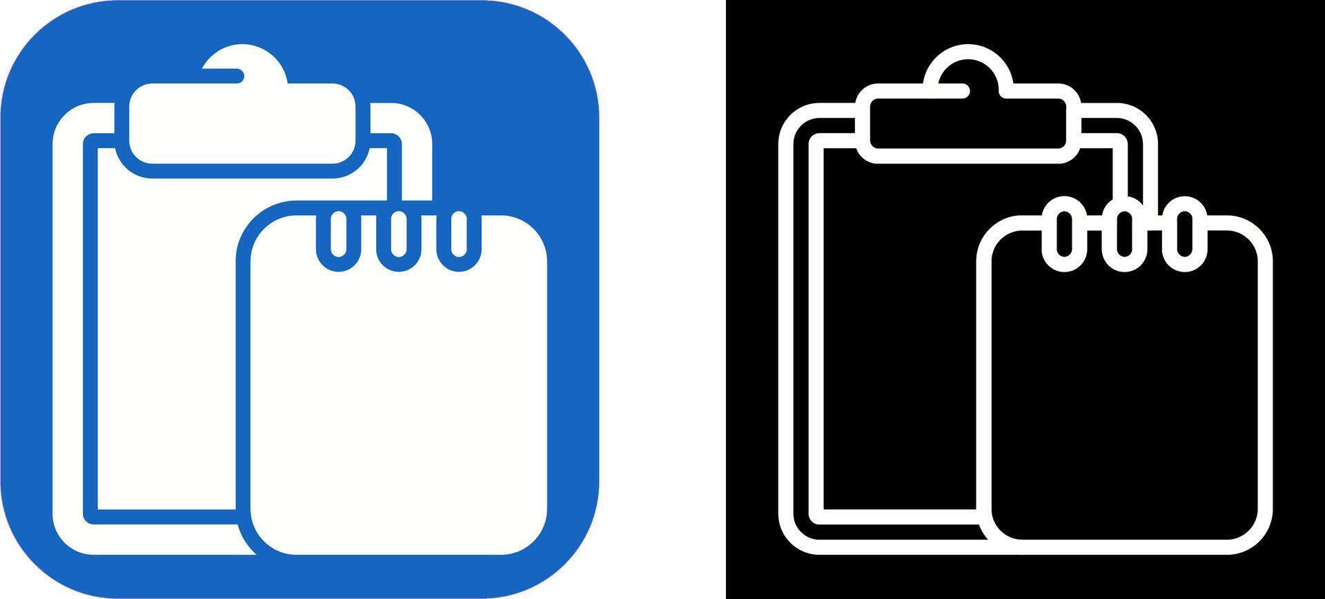 Task list with writing pad Vector Icon