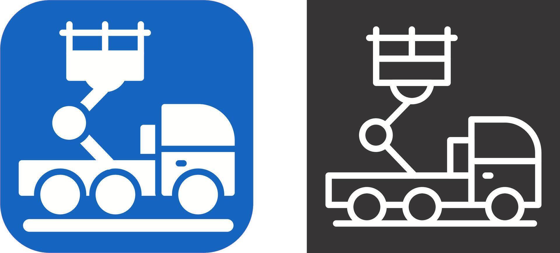 Ladder Truck Vector Icon