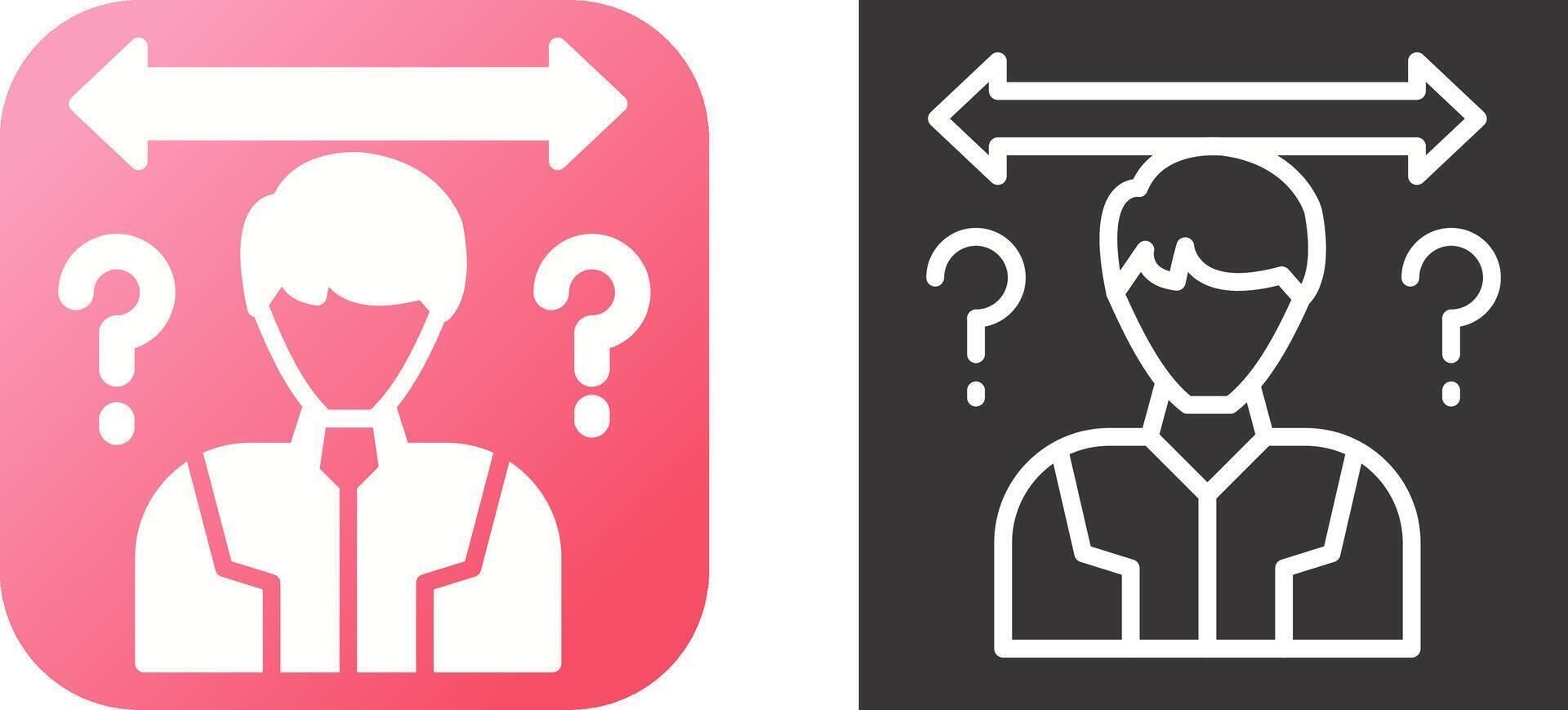 Uncertainty Vector Icon