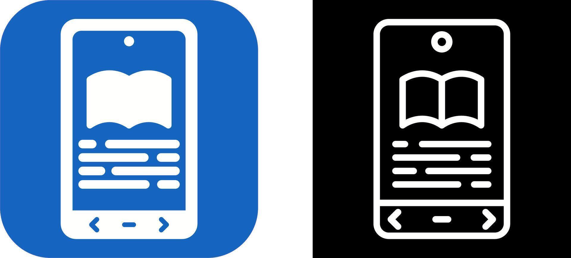 E book Reader Vector Icon