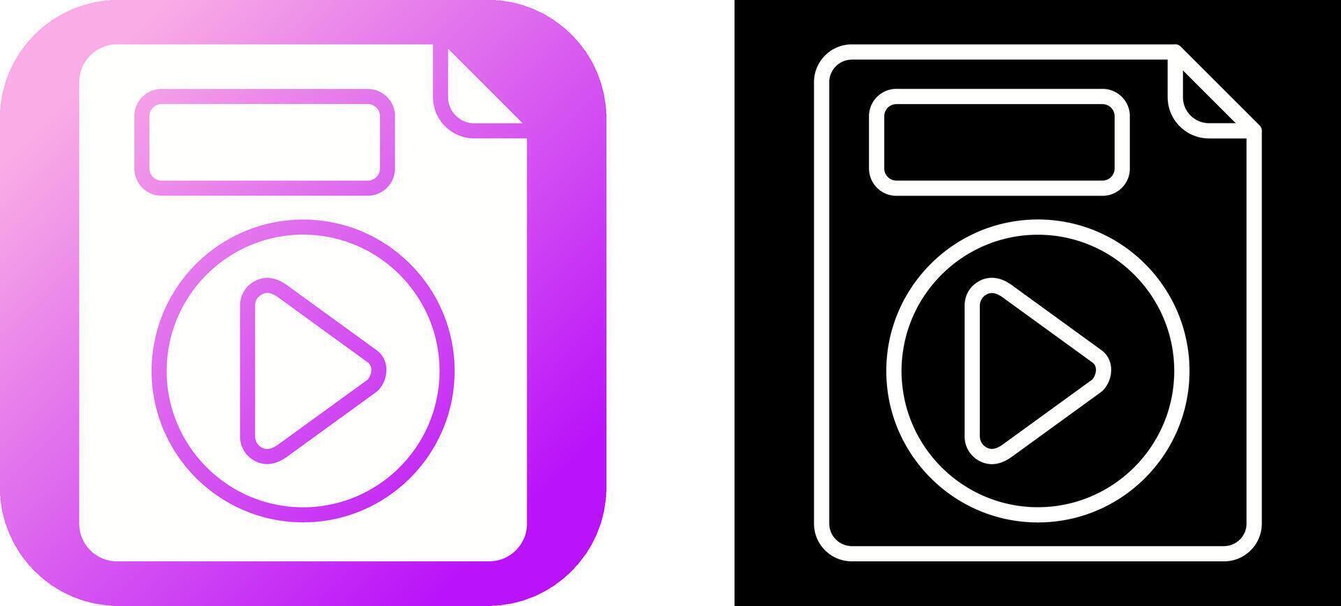 Video File Vector Icon