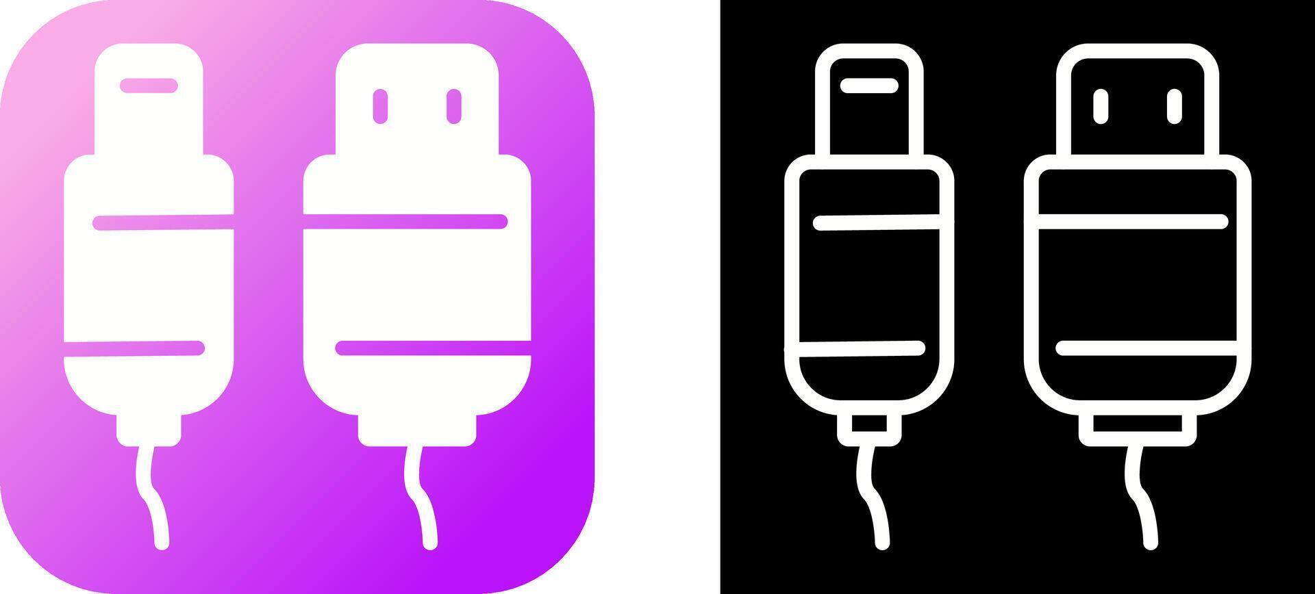 Usb Cable Vector Icon