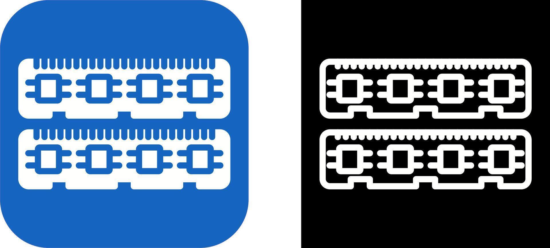 RAM memoria vector icono