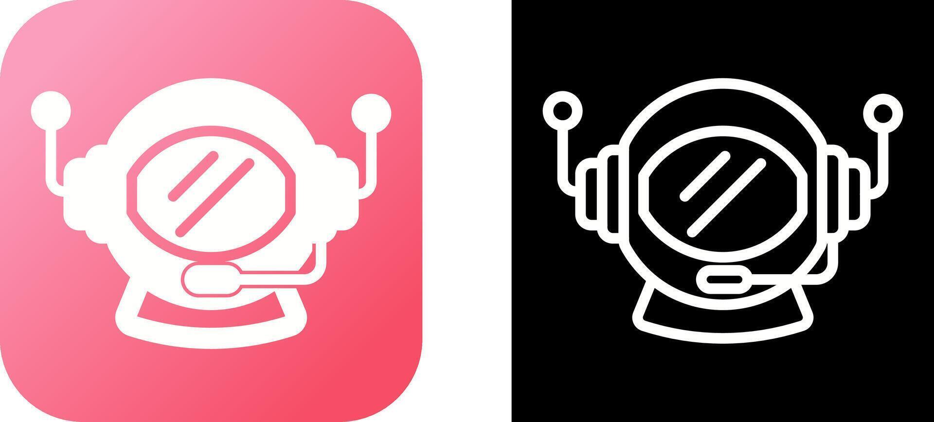 Astronaut Helmet Vector Icon