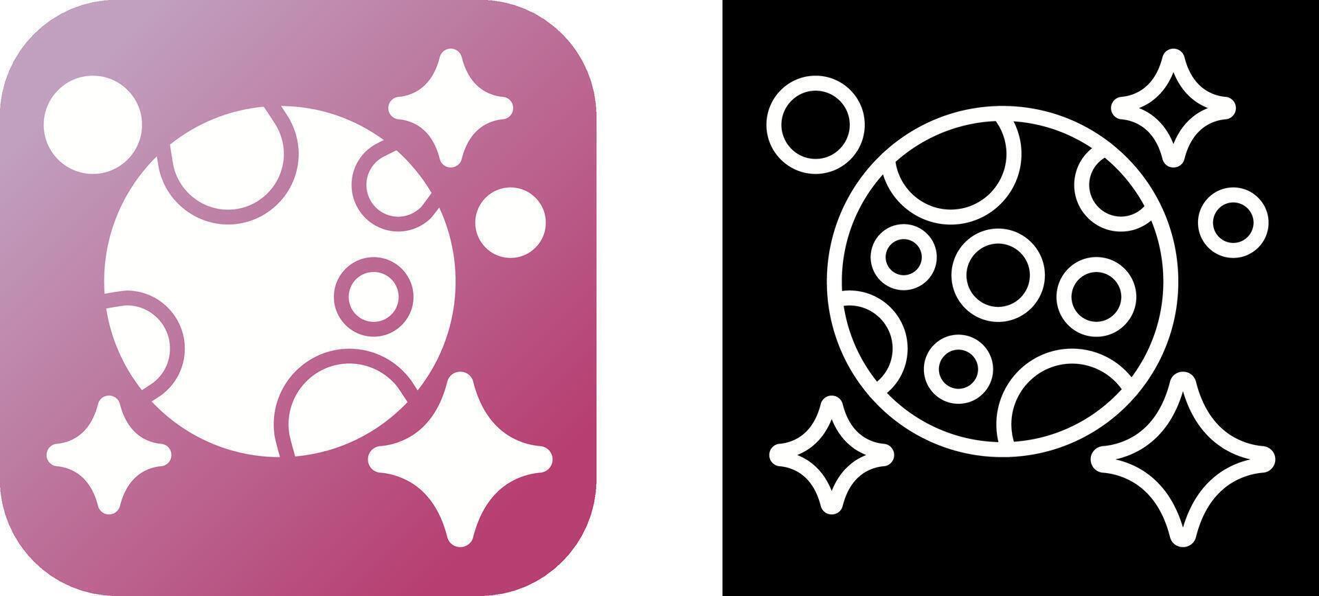 Moon And Stars Vector Icon