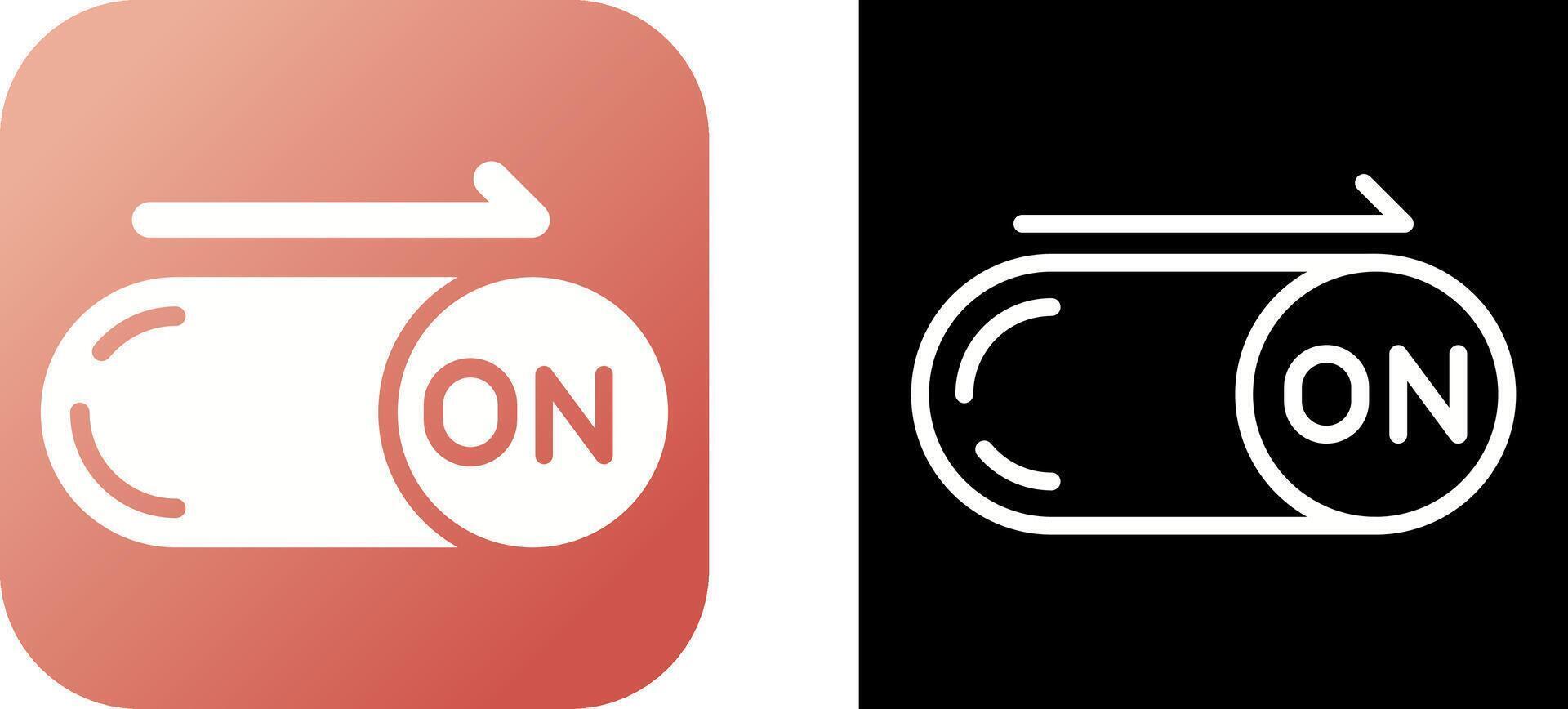 On Button Vector Icon