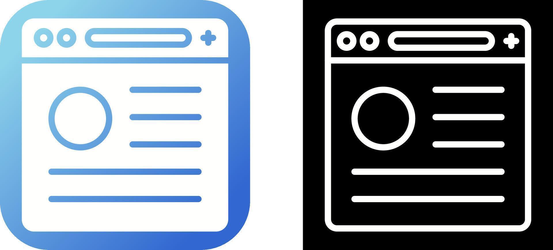 Browser Vector Icon