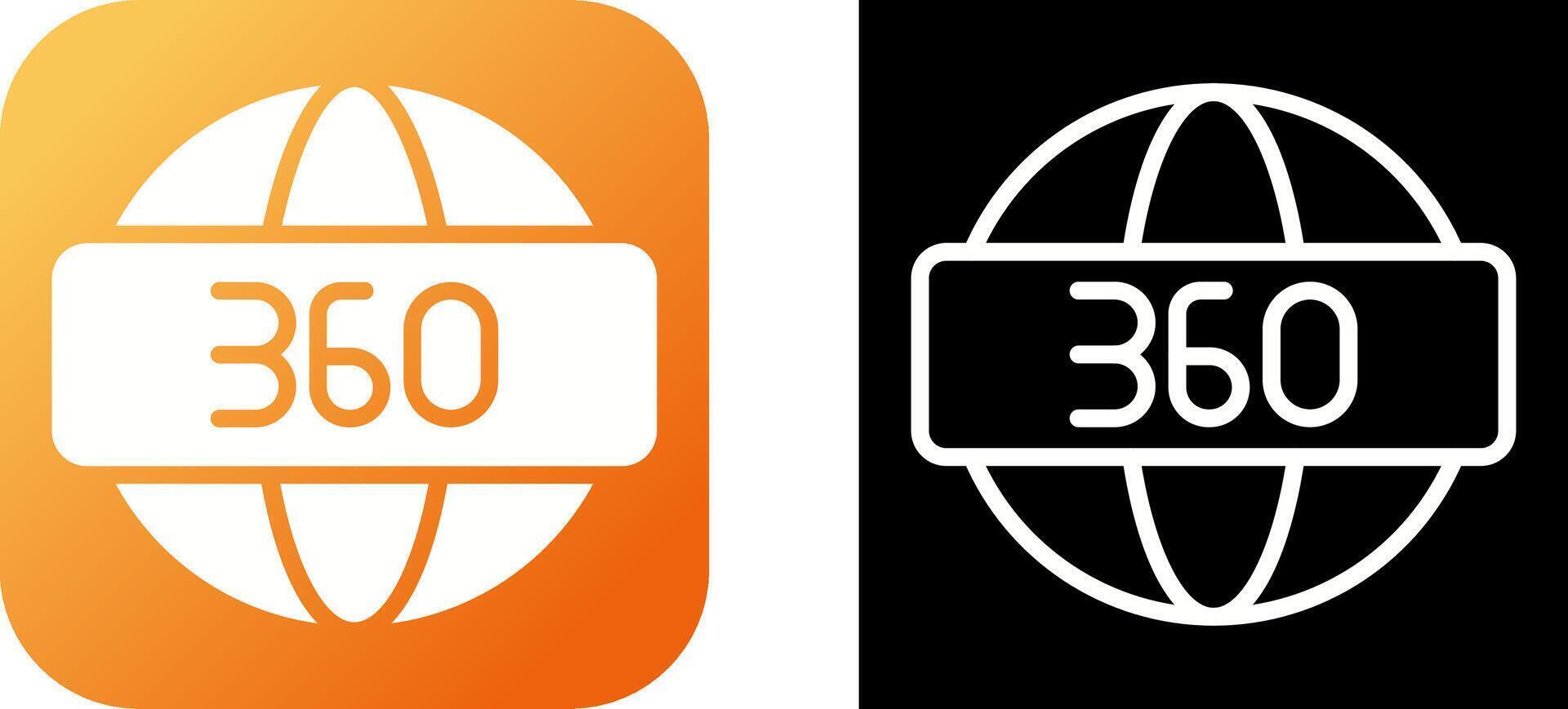 360 Degrees Vector Icon