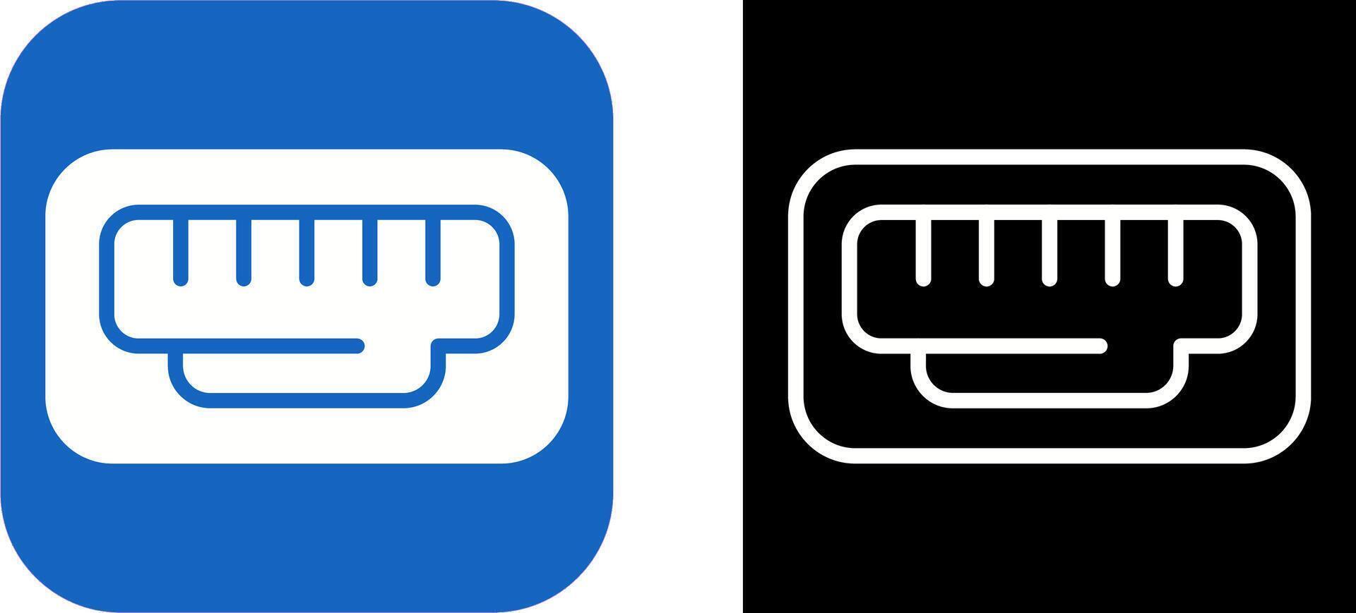 Ethernet Port Vector Icon