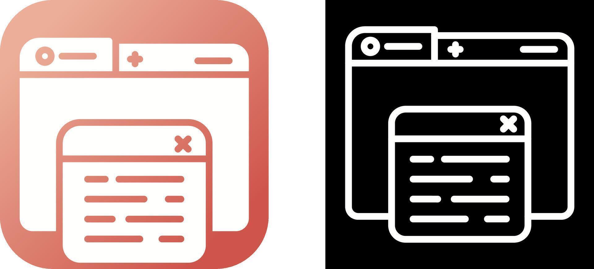 Pop Up Vector Icon