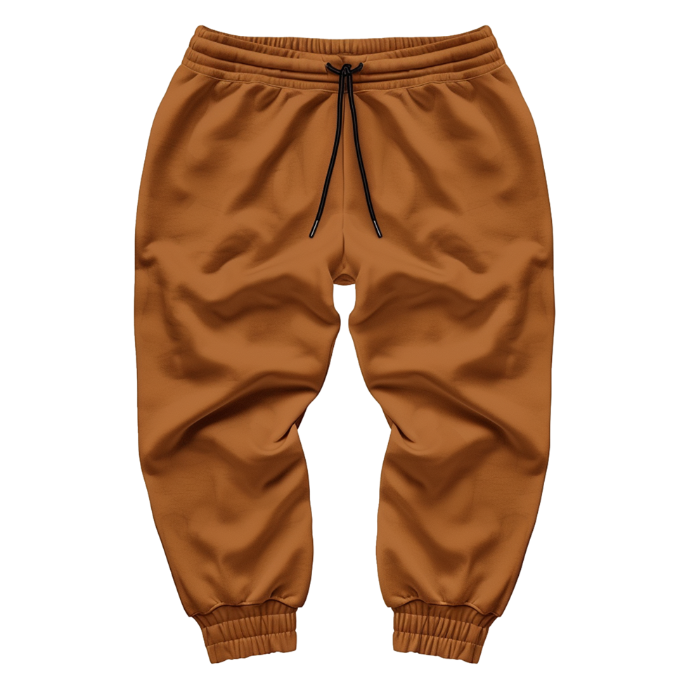 AI generated Brown sweatpants isolated on transparent background png