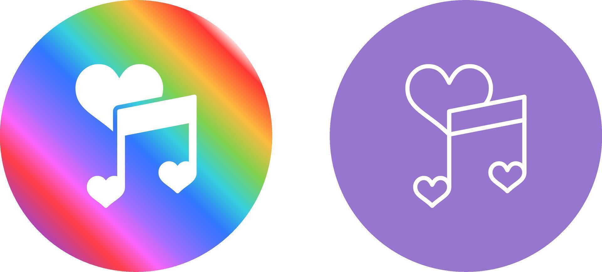 Love songs Vector Icon