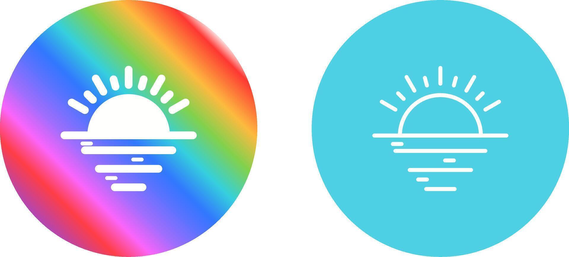 Sunset Vector Icon