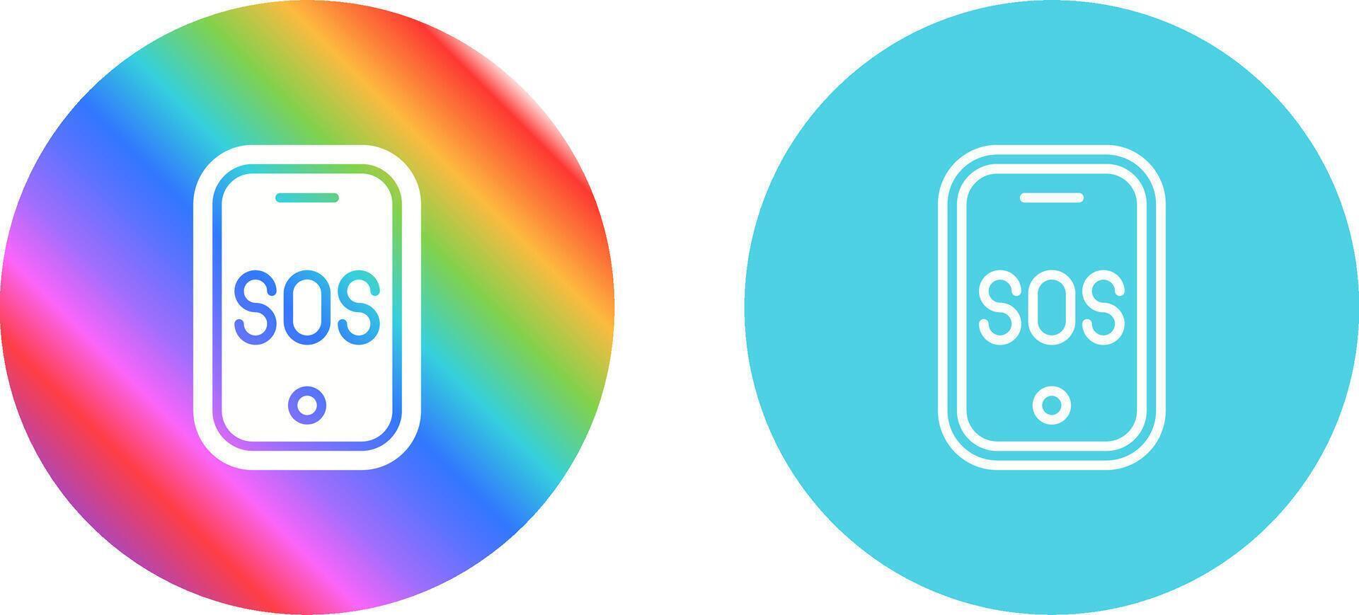 Emergency phone Vector Icon