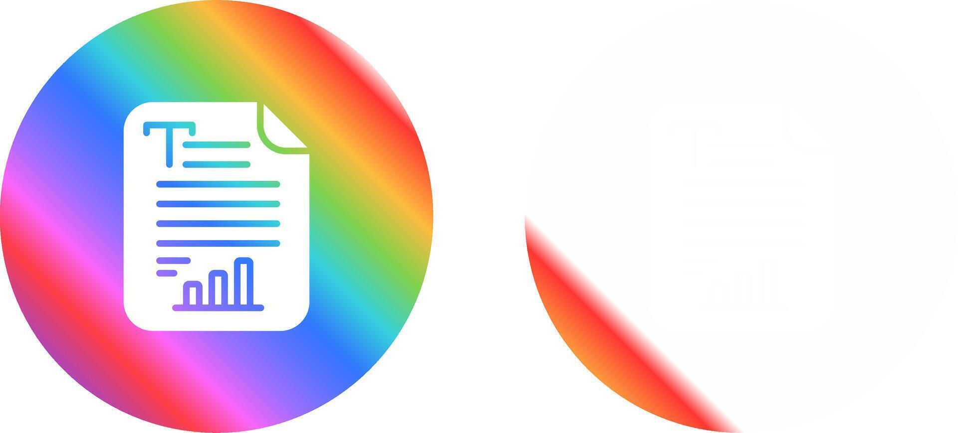 Text Analytics Vector Icon