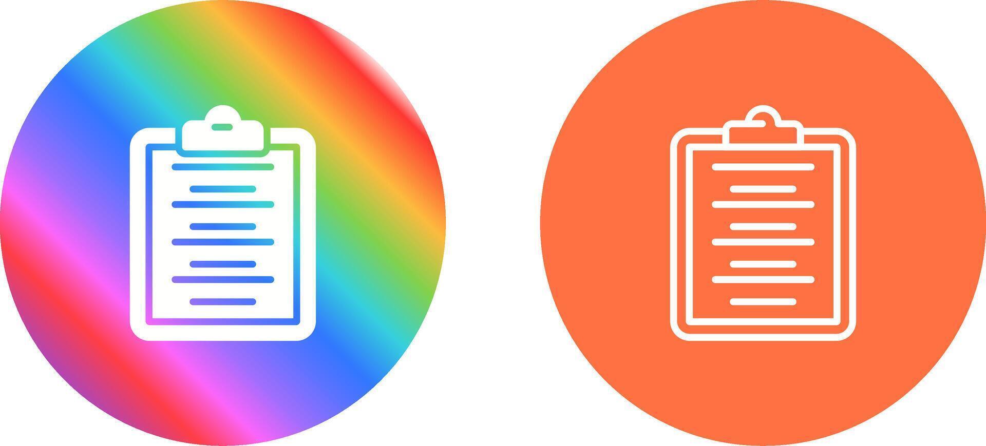 Writing Pad Vector Icon