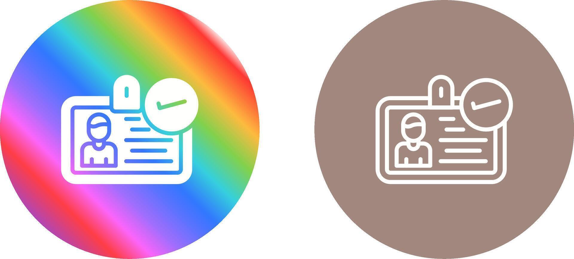 ID Verification Vector Icon