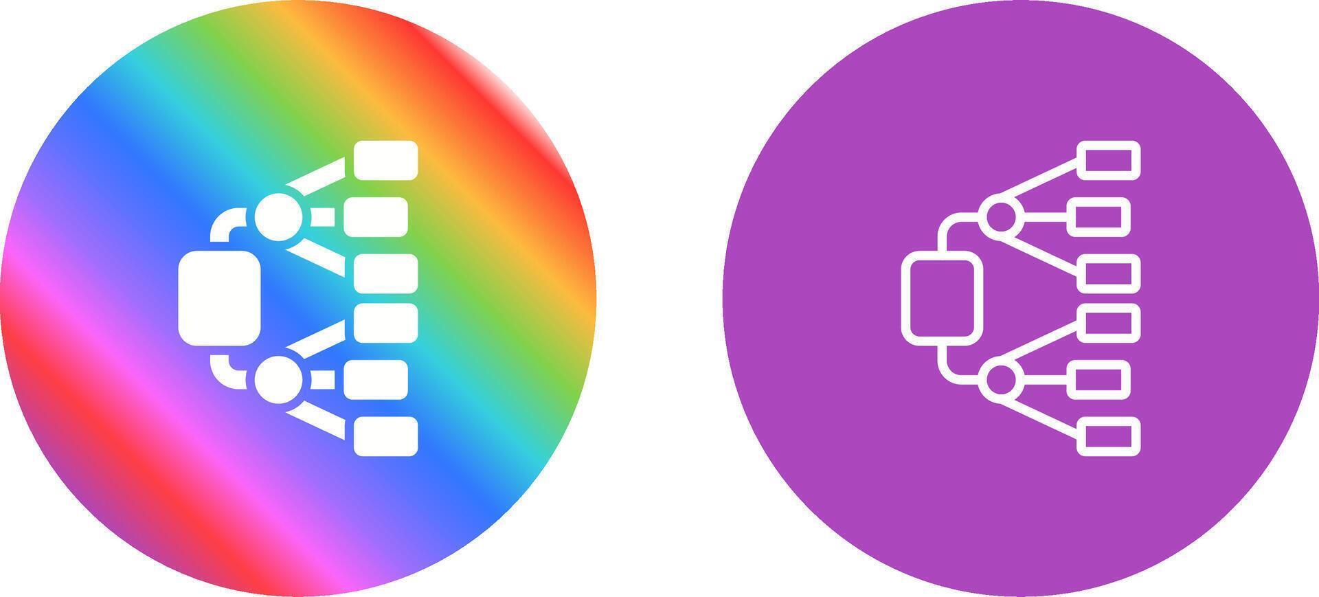 Network Diagram Vector Icon