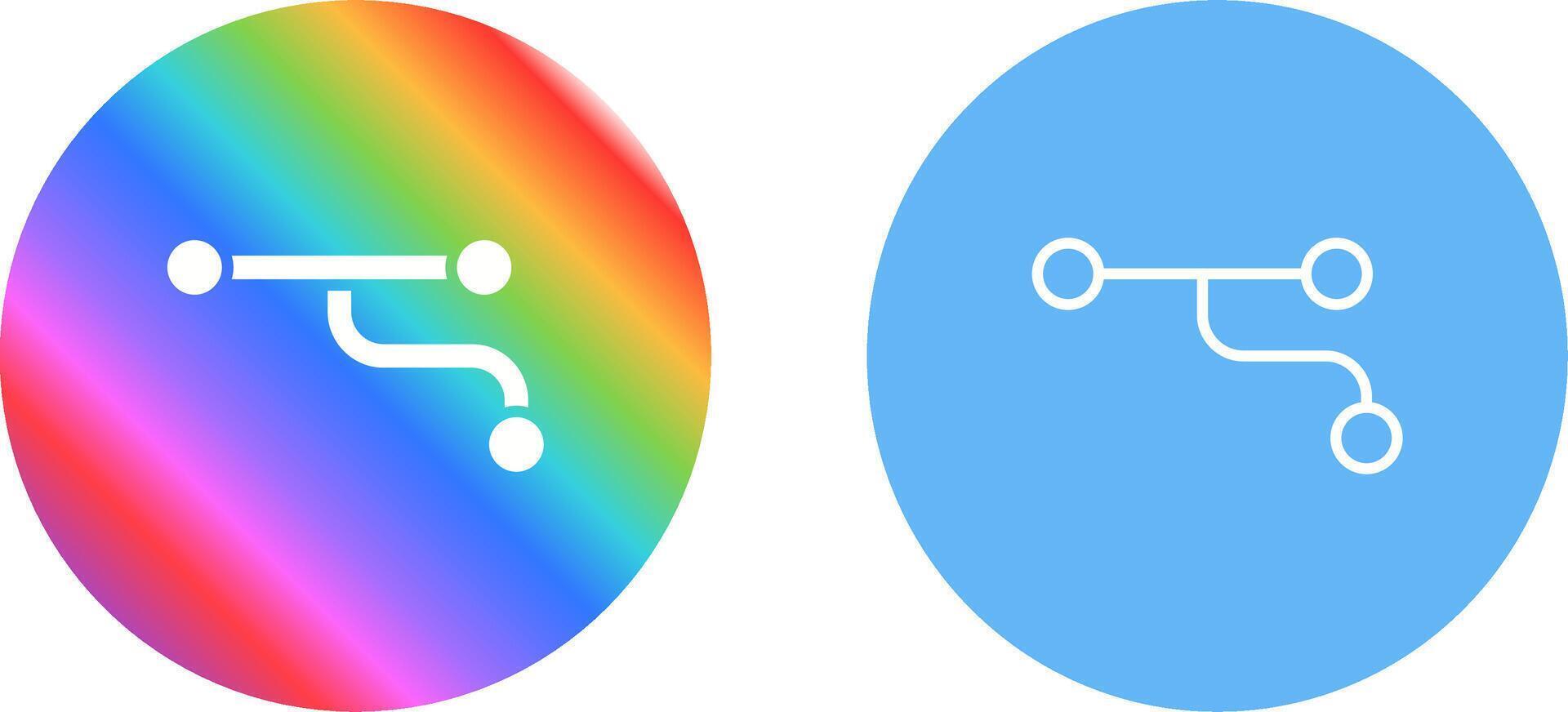 Divergence Vector Icon