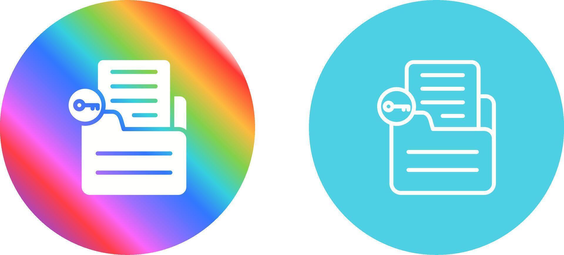 Document Unlock Vector Icon