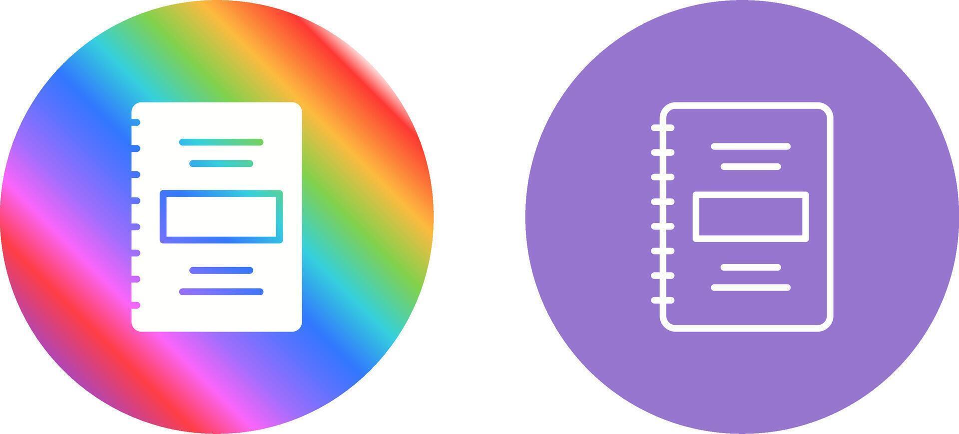 Notebook Vector Icon