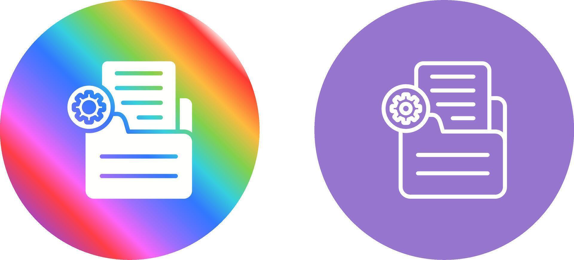 Document Settings Vector Icon