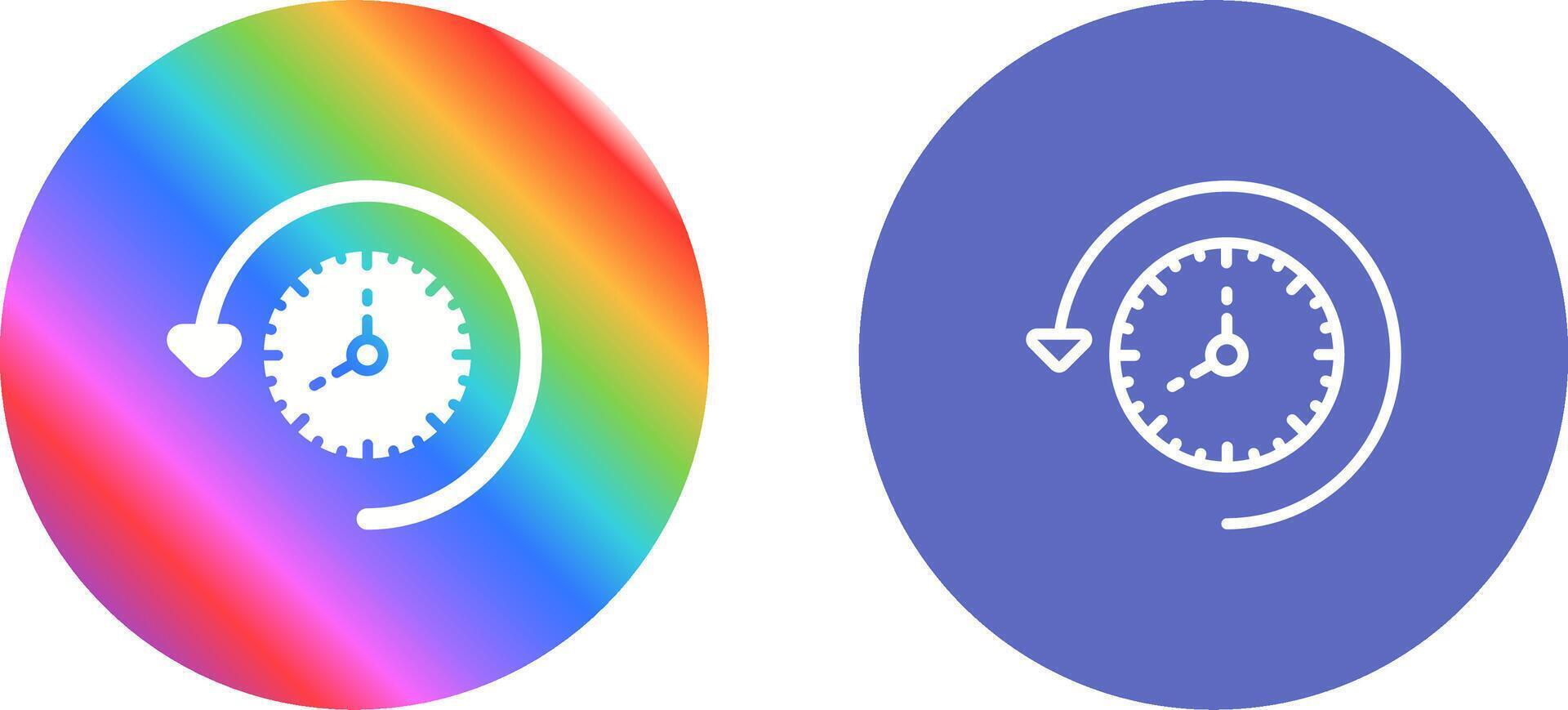 Time Past Vector Icon