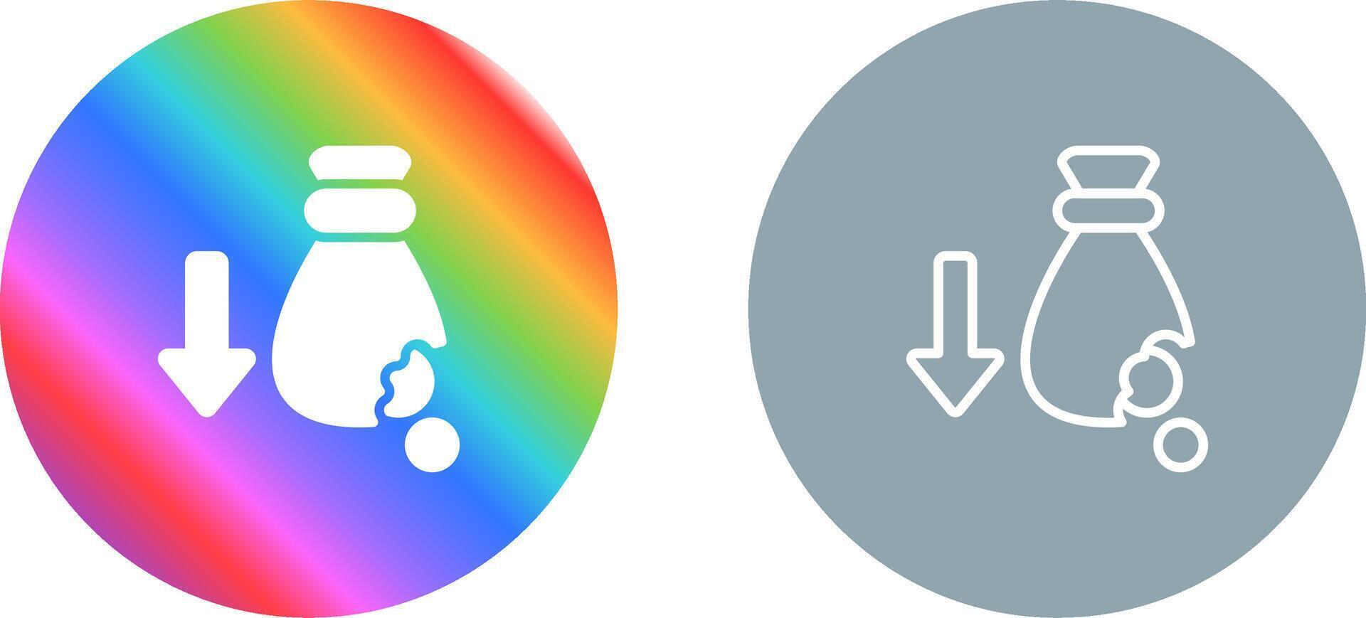 Financial Loss Vector Icon