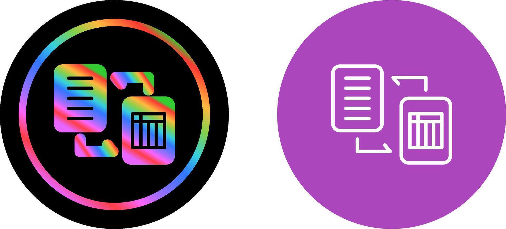 Document Workflow Vector Icon