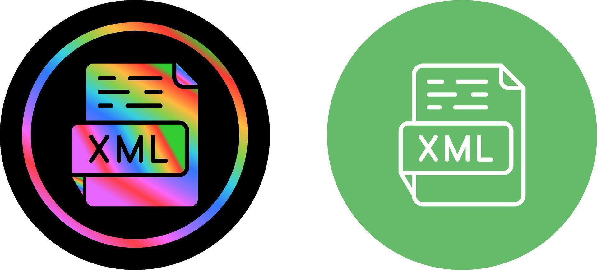 XML Vector Icon