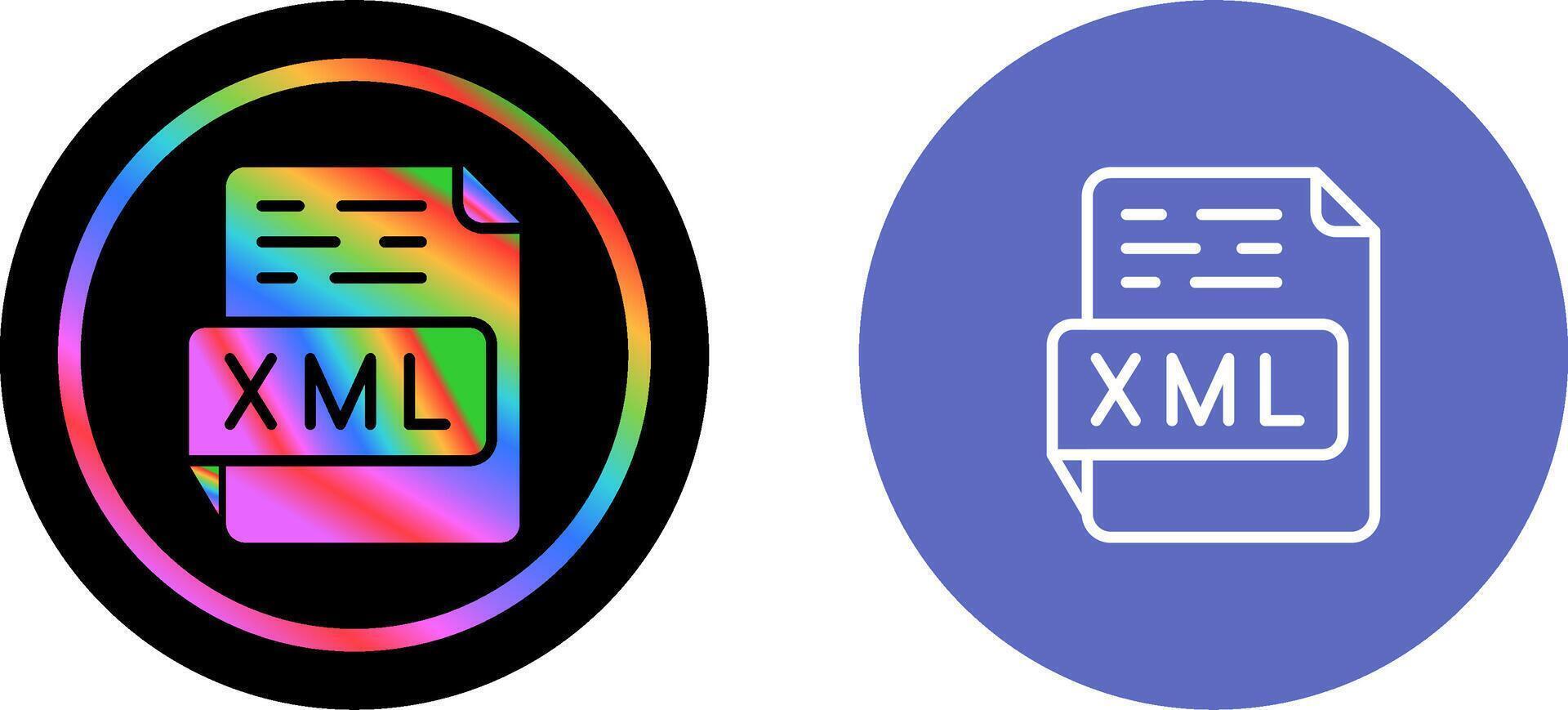 XML Vector Icon