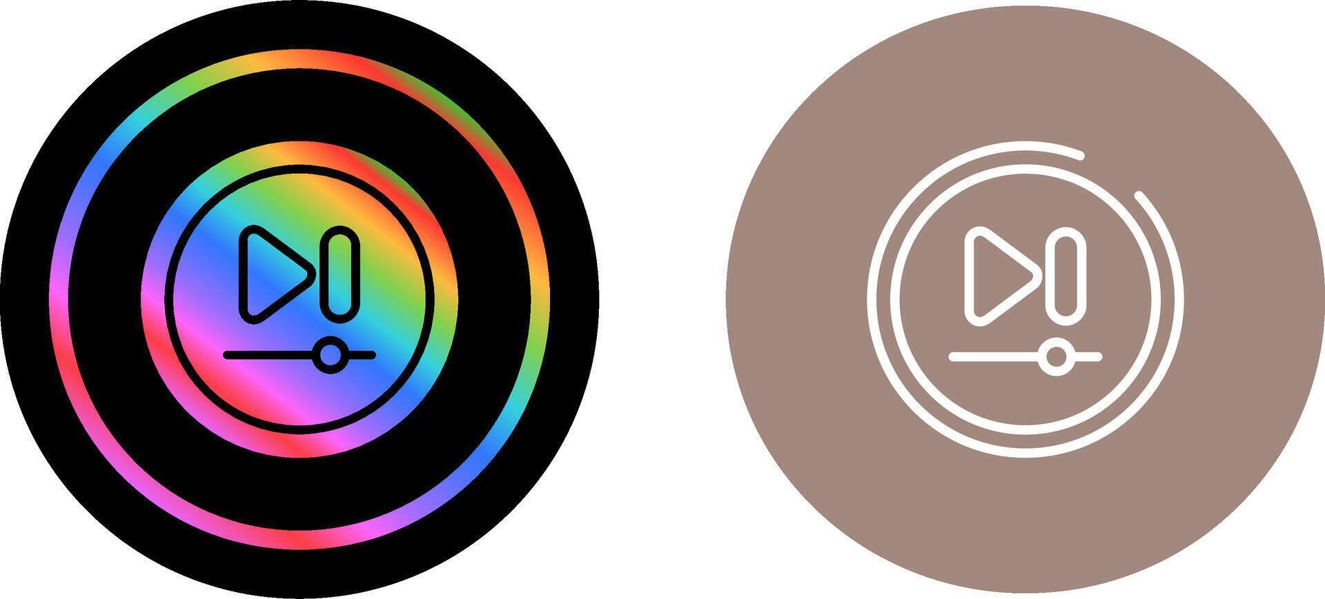 Video Next Track Button Vector Icon