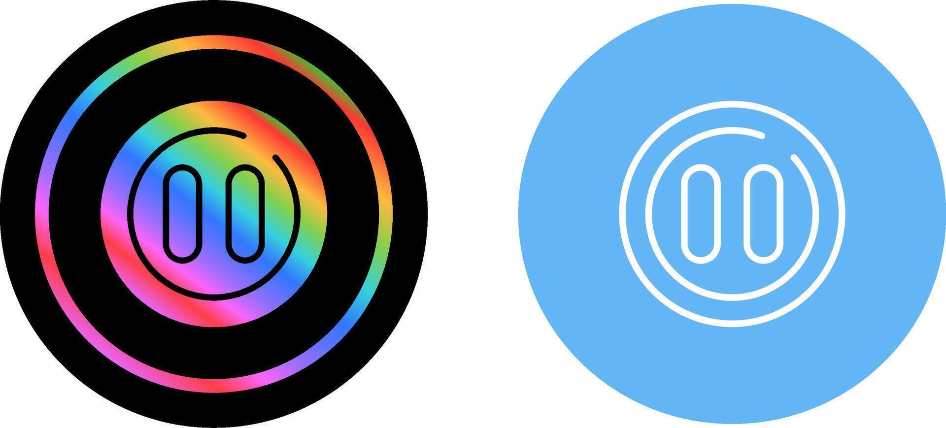 Pause Circle Vector Icon