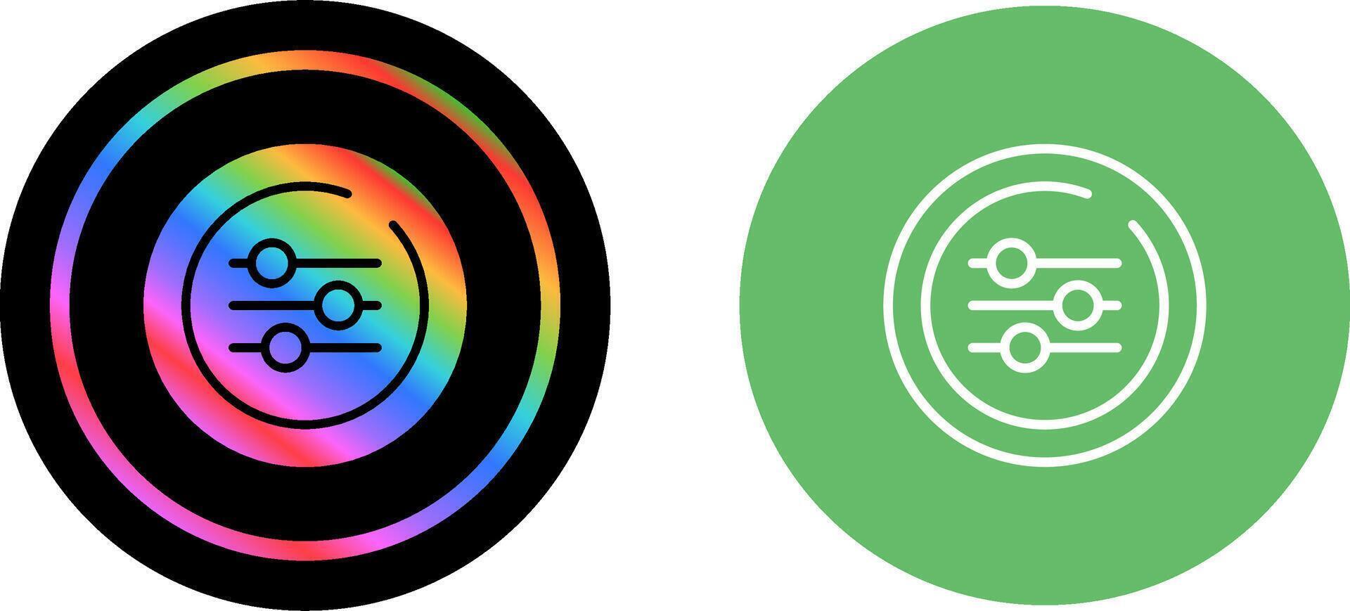 Equalizer Circle Vector Icon
