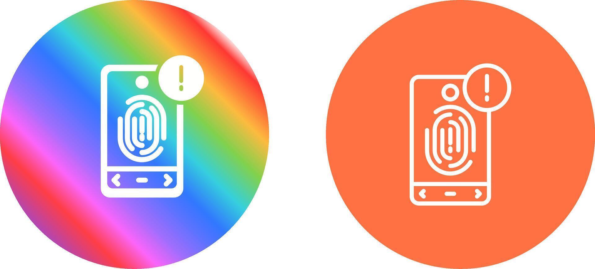 Biometric Identification Vector Icon