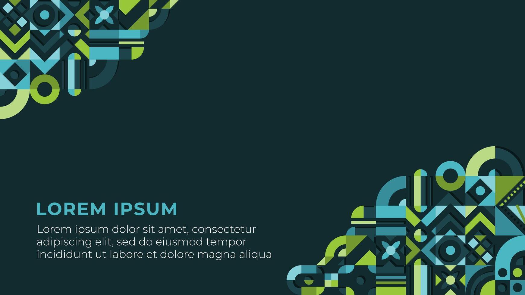 Abstract Geometric Mosaic with Shadow Flat Design Background vector