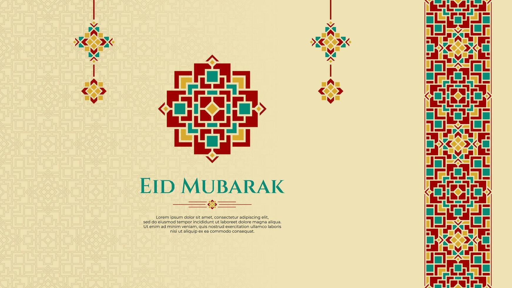 oriental saludo diseño para cultura o islámico tema, especialmente para Ramadán o eid Mubarak vector