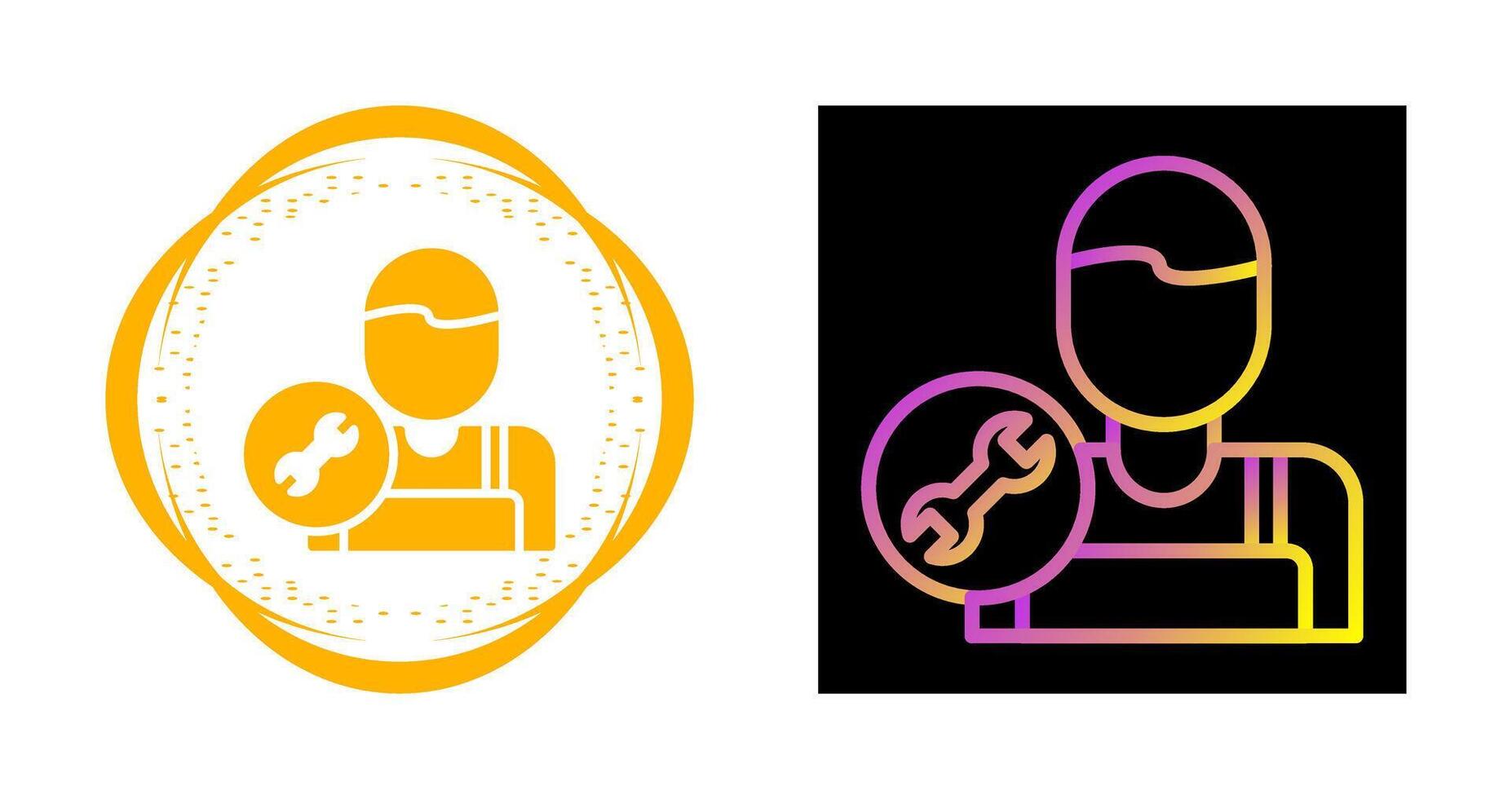 HVAC Technician Vector Icon