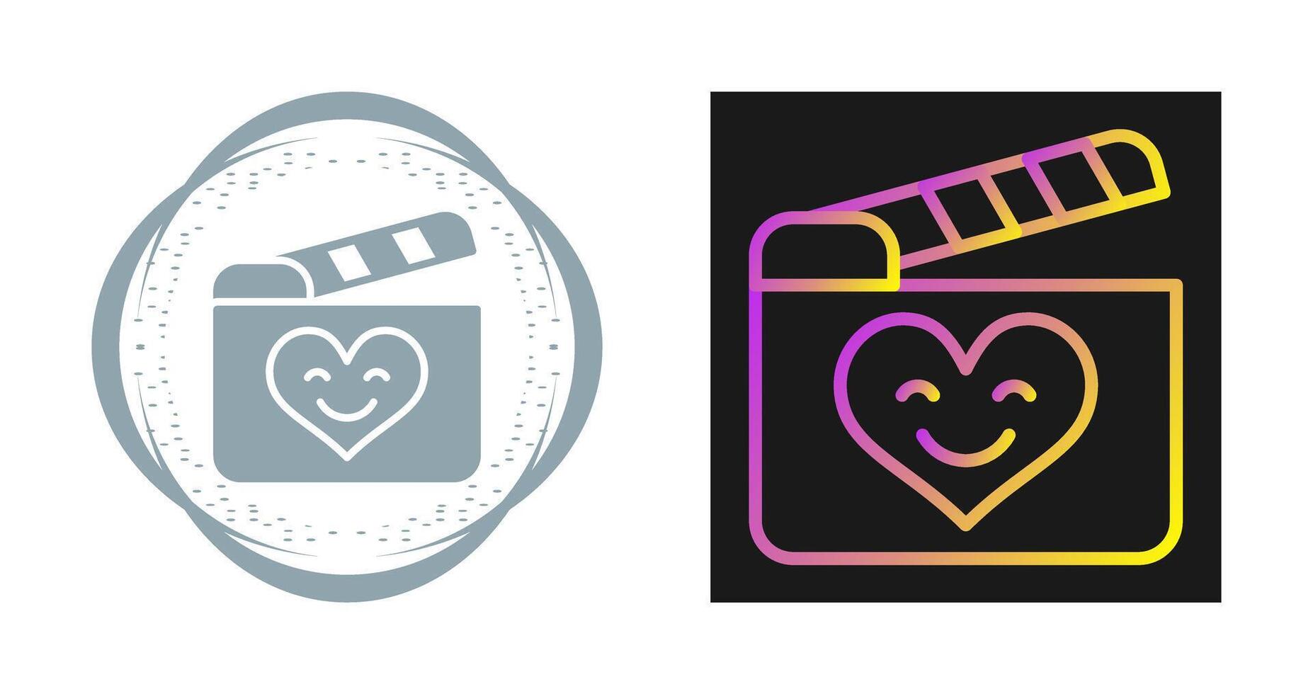 Romantic comedy movie Vector Icon