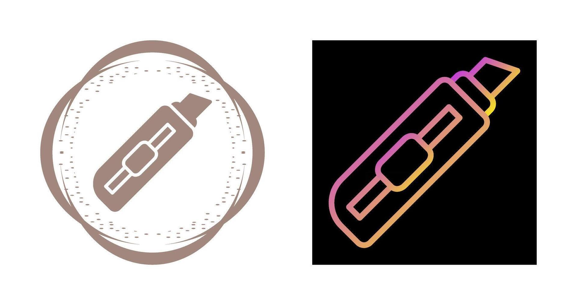 Utility knife Vector Icon