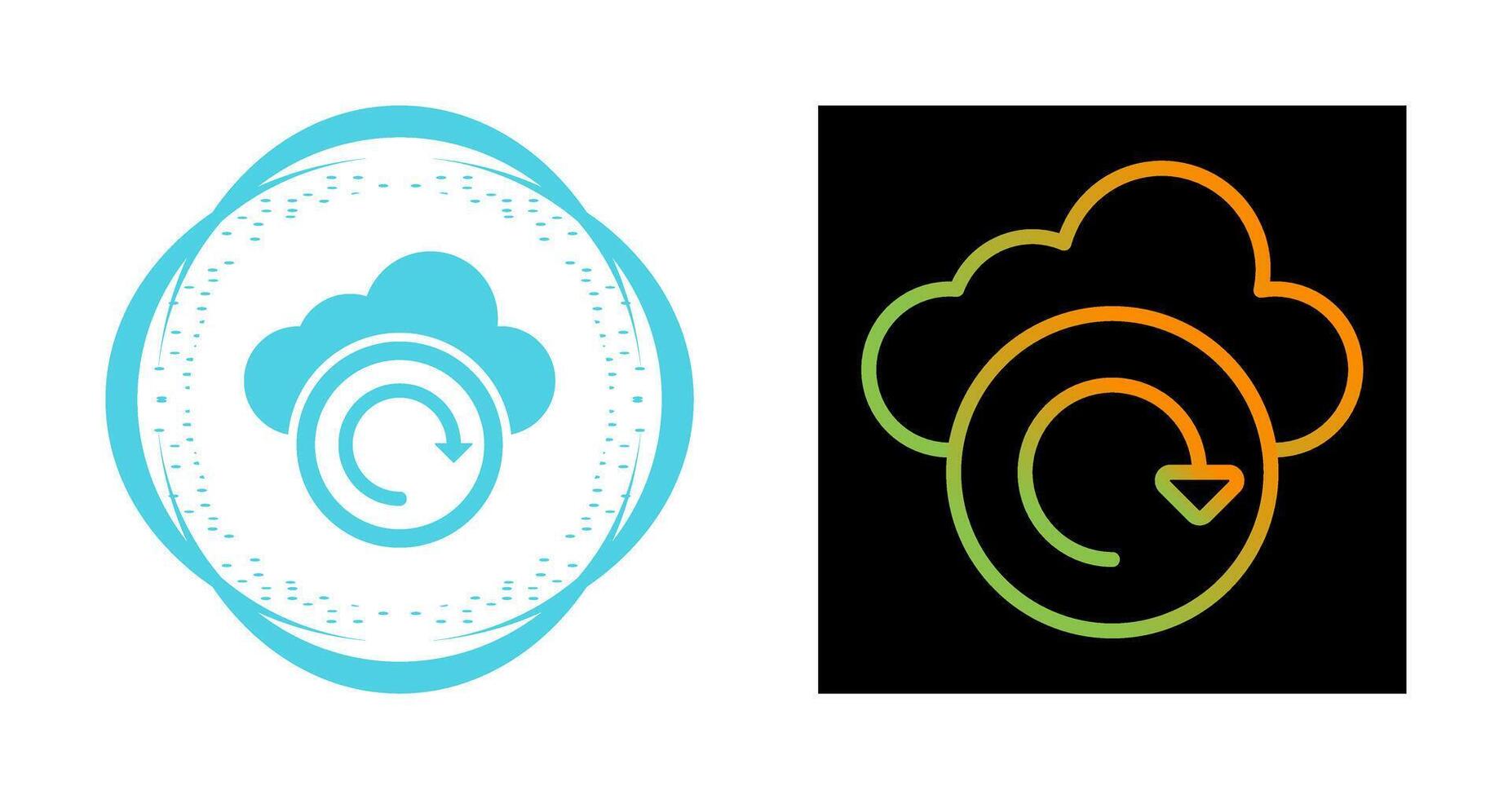 Cloud Backup Vector Icon