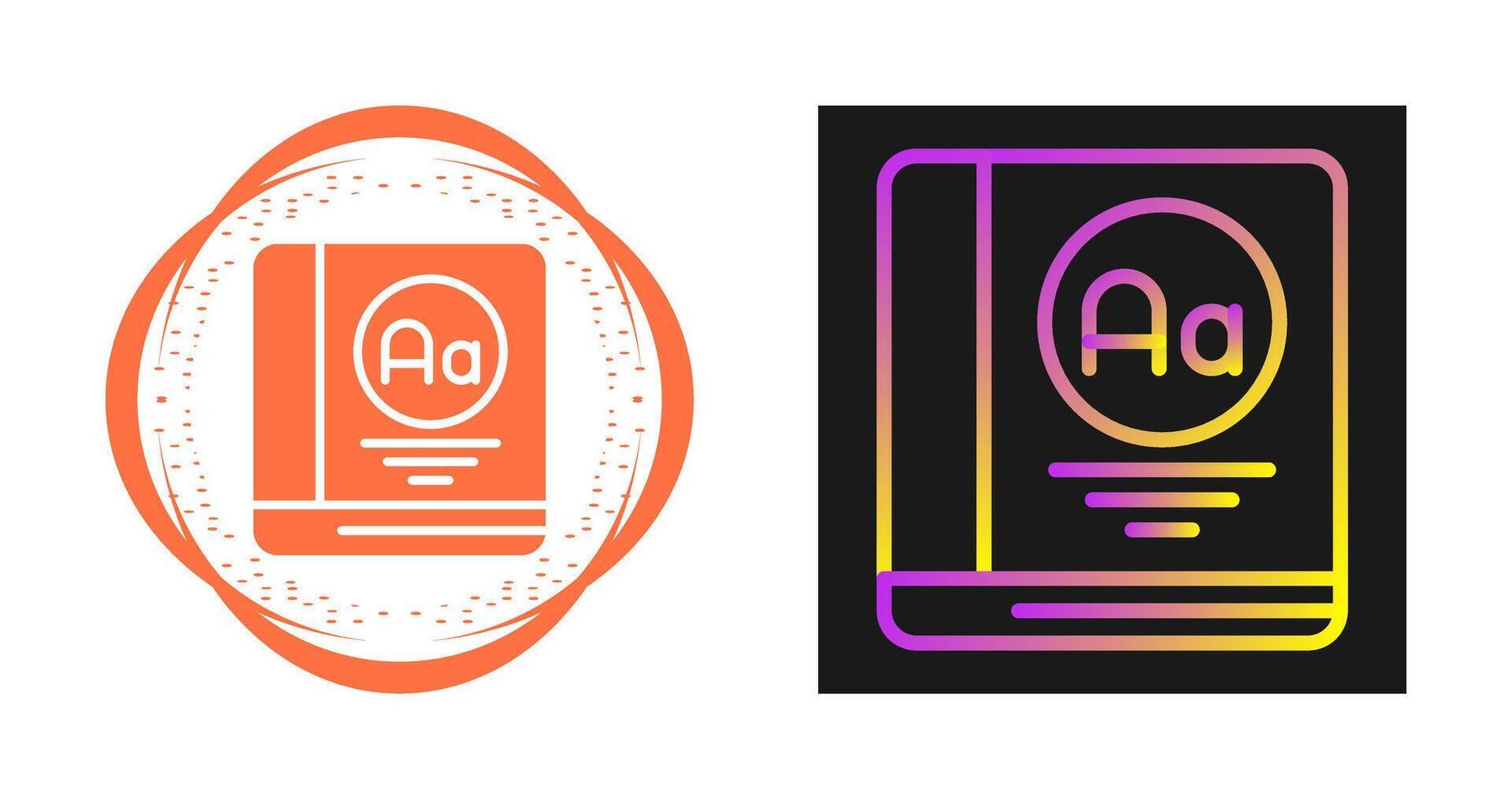 Dictionary Vector Icon